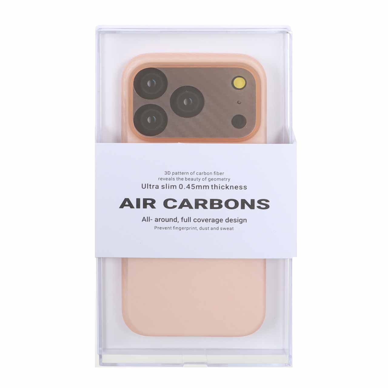 قاب محافظ لنزدار Original KDoo Air Carbon مدل Apple iPhone 17 Pro - نارنجی ( پک دار) - NTC